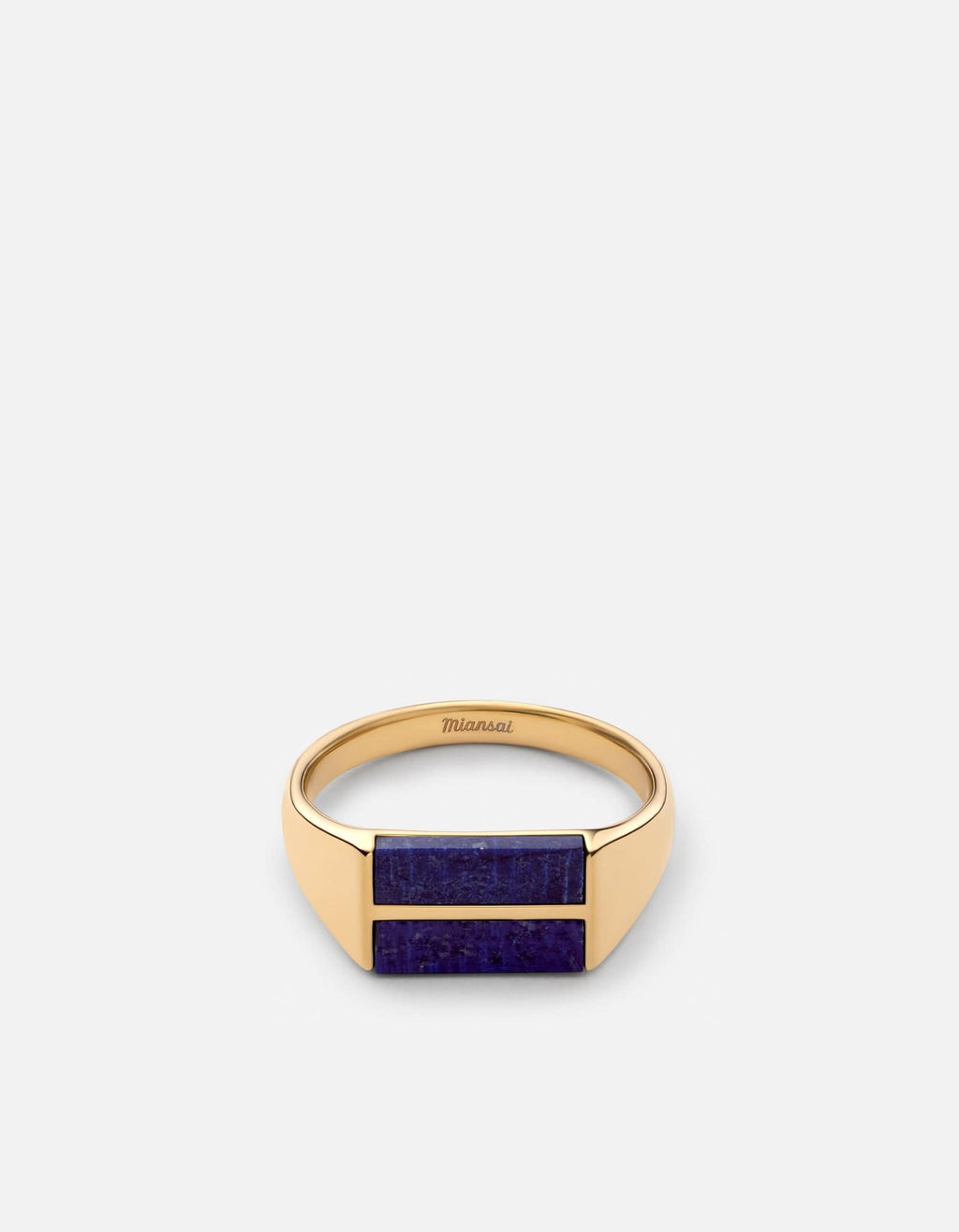 Miansai Rings Duo Lapis Ring, Gold Vermeil Blue / 8