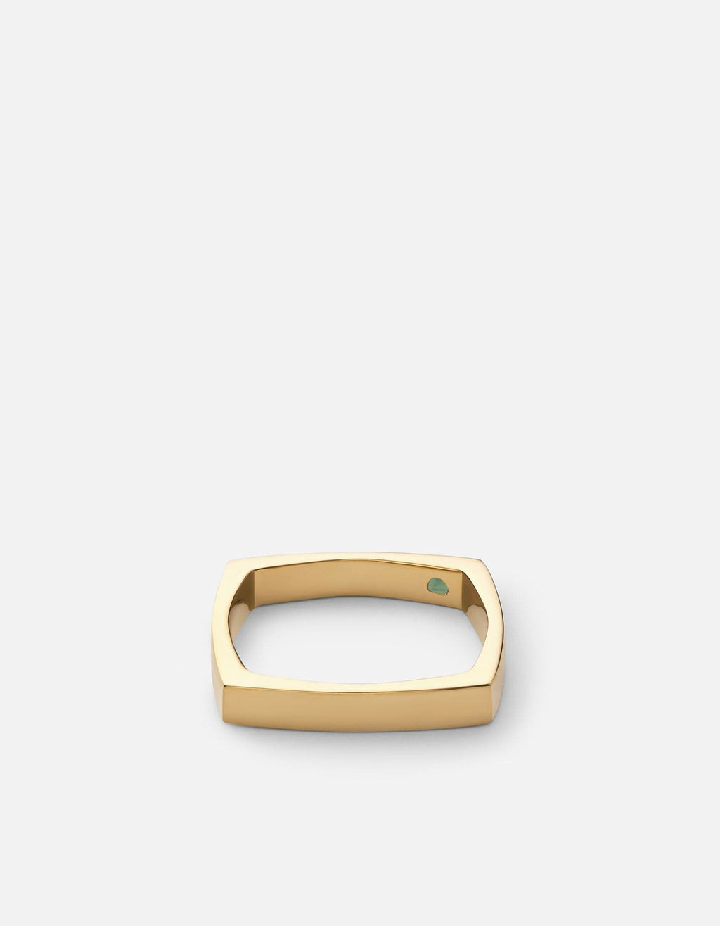 Level Quartz Ring, Gold Vermeil