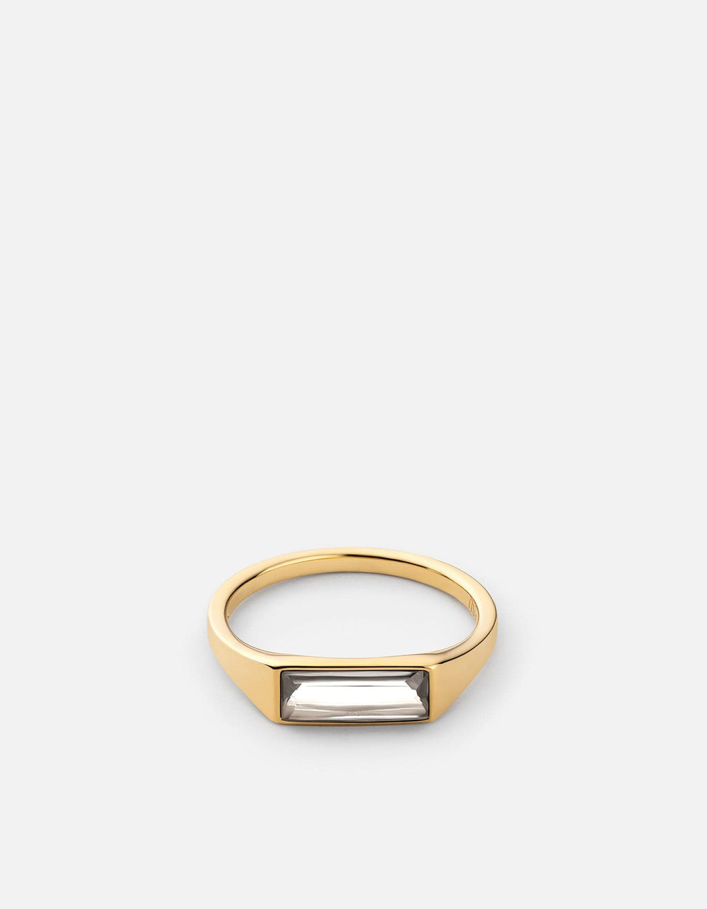 Miansai Rings Sia Topaz Ring, Gold Vermeil White / 7