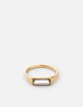 Miansai Rings Sia Topaz Ring, Gold Vermeil White / 7