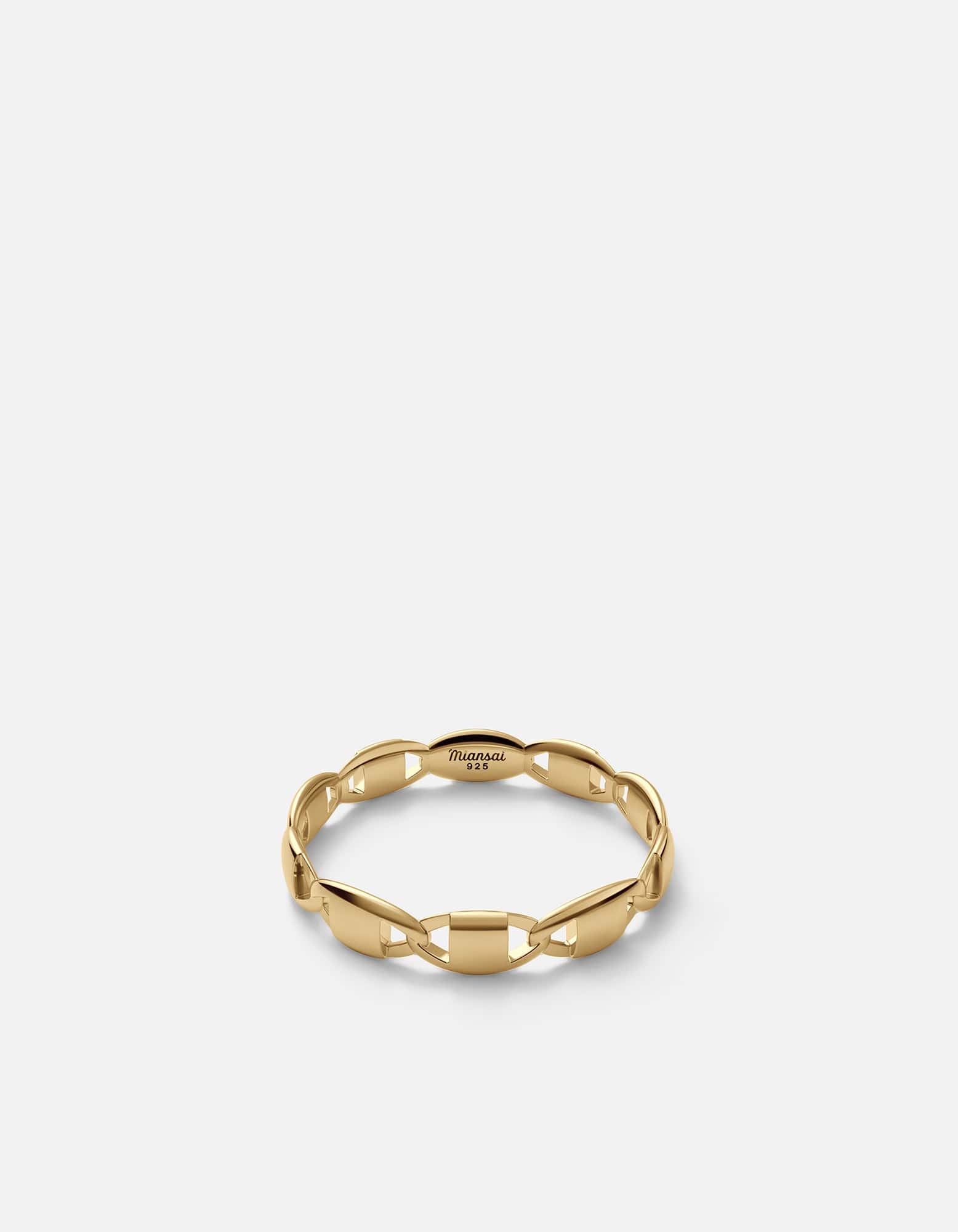 Miansai Rings Ova Ring, Gold Vermeil Polished Gold / 12