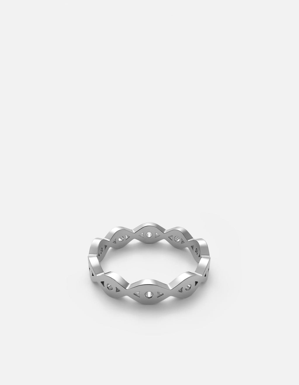 Mati Evil Eye Ring, Sterling Silver