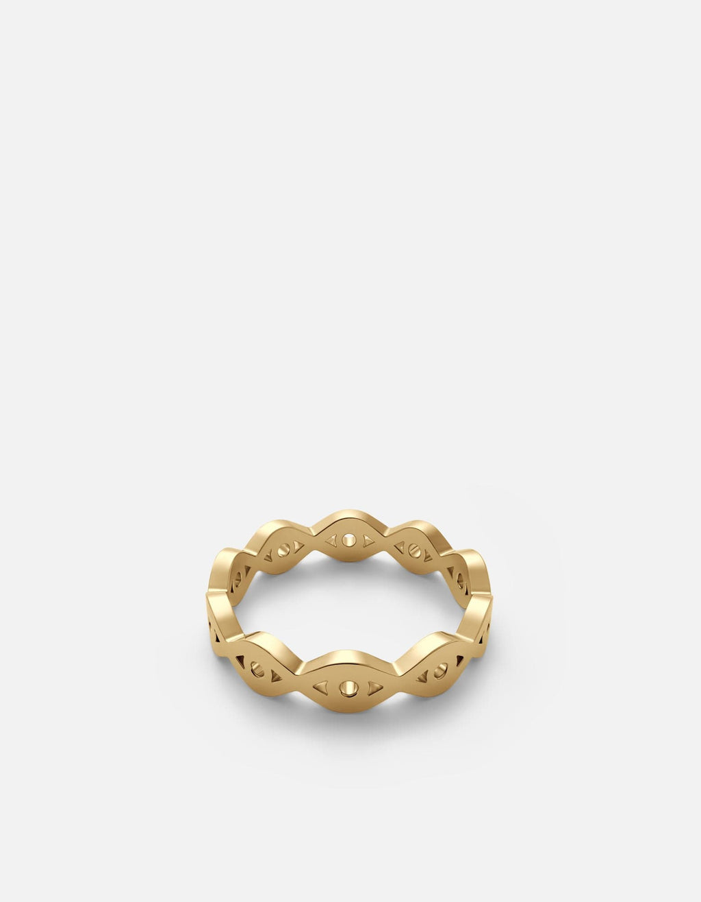 Mati Evil Eye Ring, Gold Vermeil