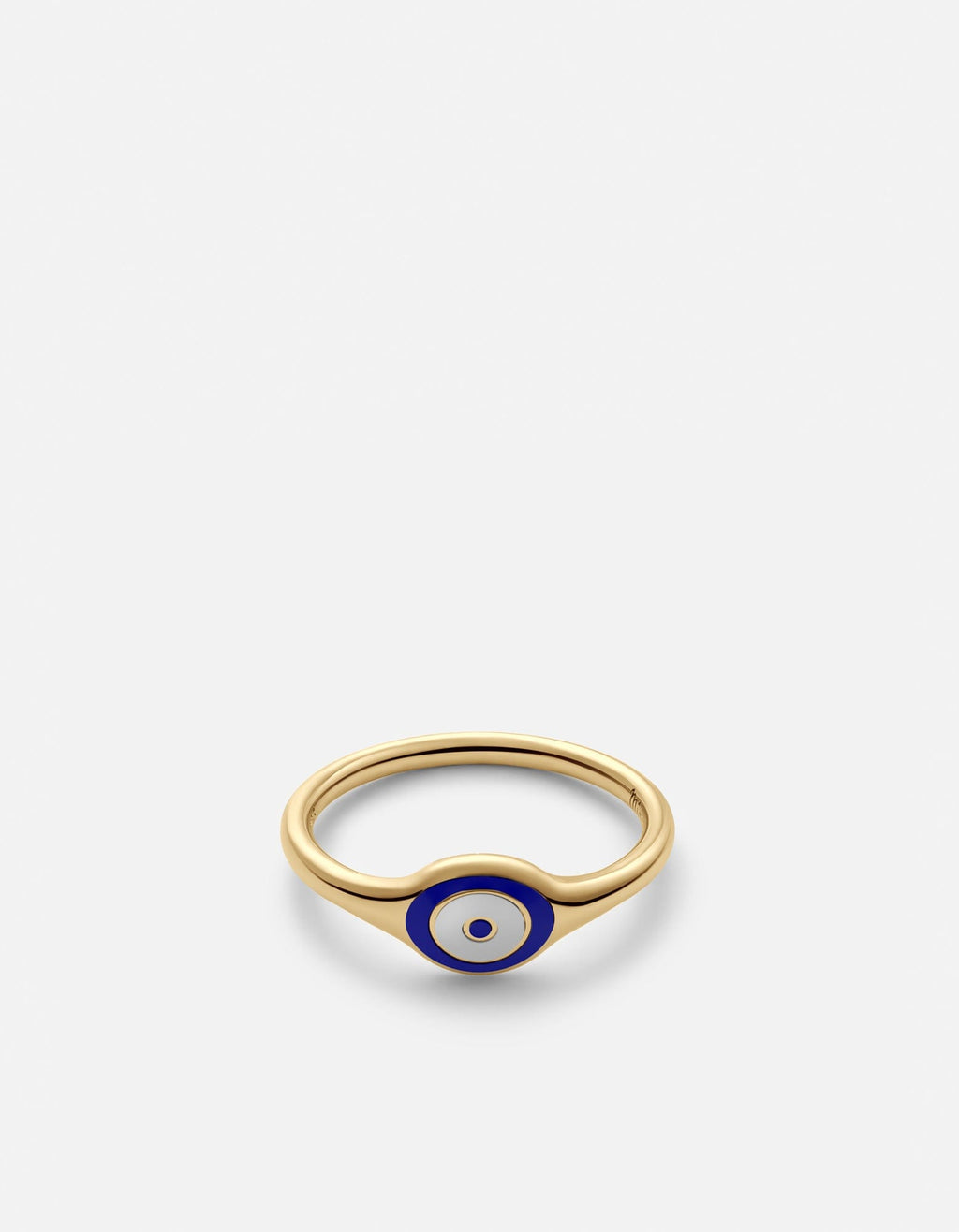Miansai Rings Single Blue Eye Ring, Gold Vermeil Polished Gold / 7