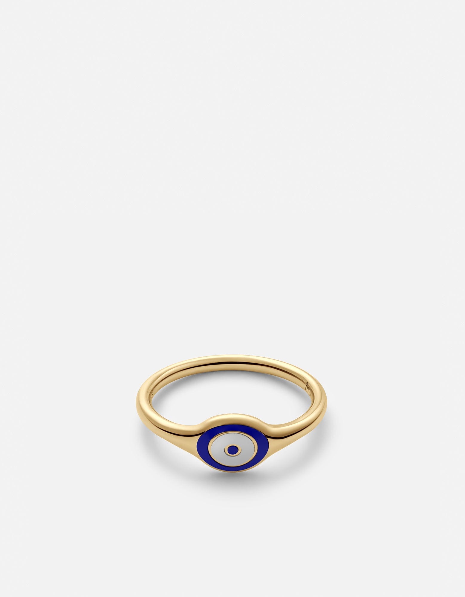 Miansai Rings Single Blue Eye Ring, Gold Vermeil Polished Gold / 7