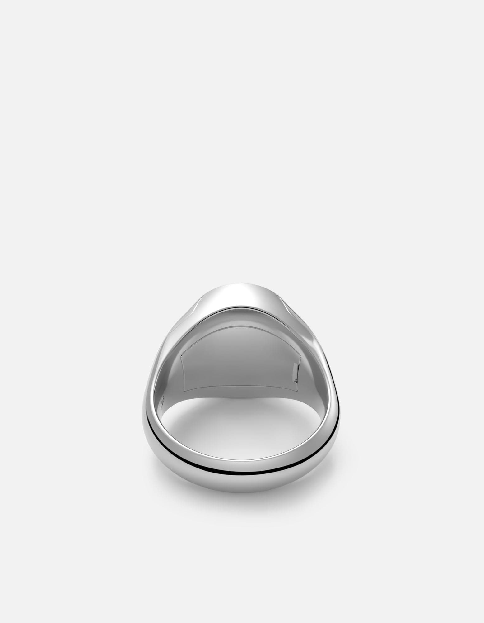 Locket Signet Ring, Sterling Silver