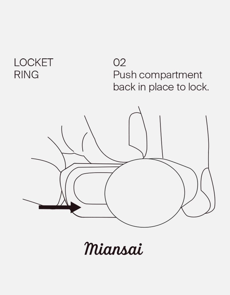 Locket Signet Ring, Sterling Silver