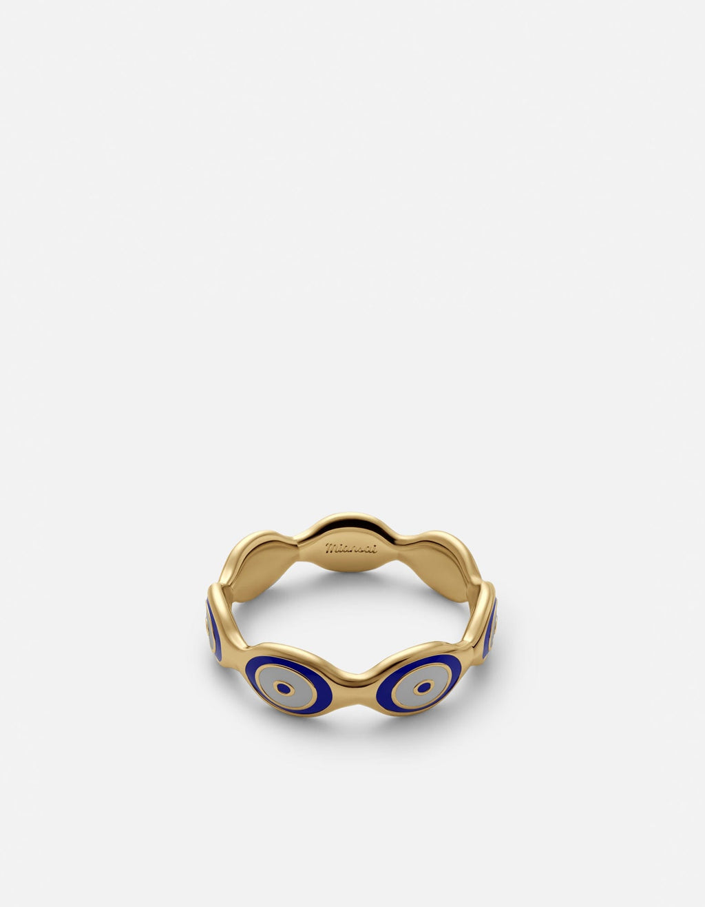Evil Eye Ring, Gold Vermeil / Blue