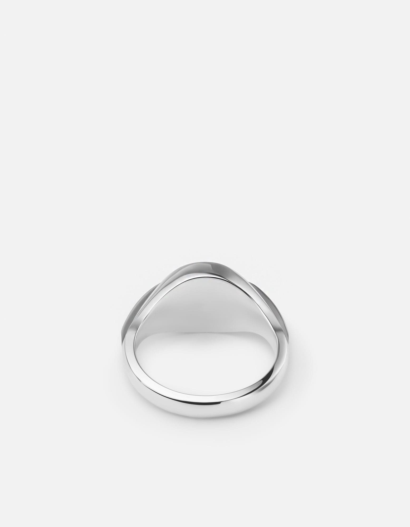 Spoon Signet Ring, Sterling Silver