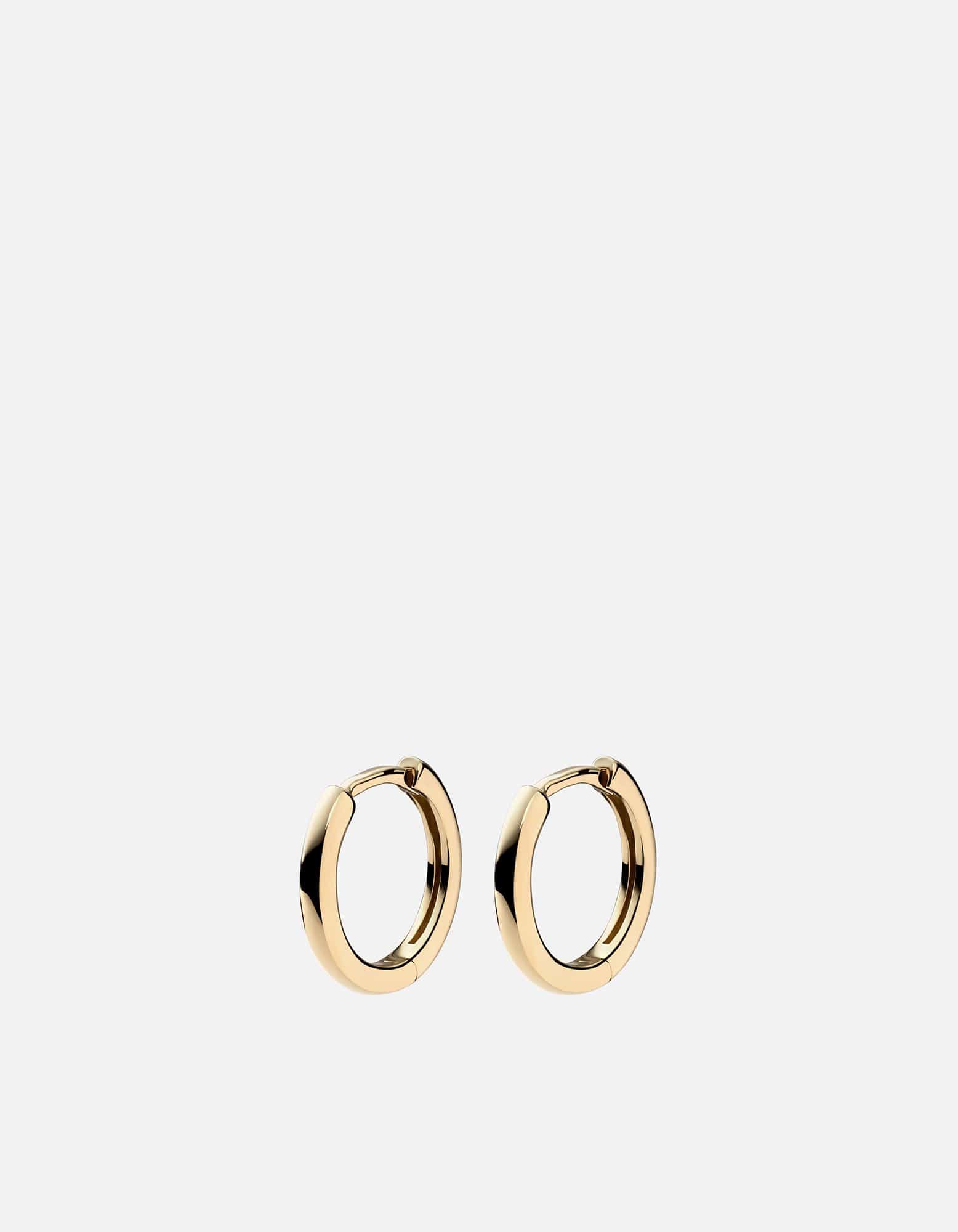 Miansai Earrings Aeri Huggie Earrings, 14k Gold Polished Gold / Pair