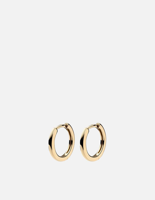 Miansai Earrings Aeri Huggie Earrings, 14k Gold Polished Gold / Pair