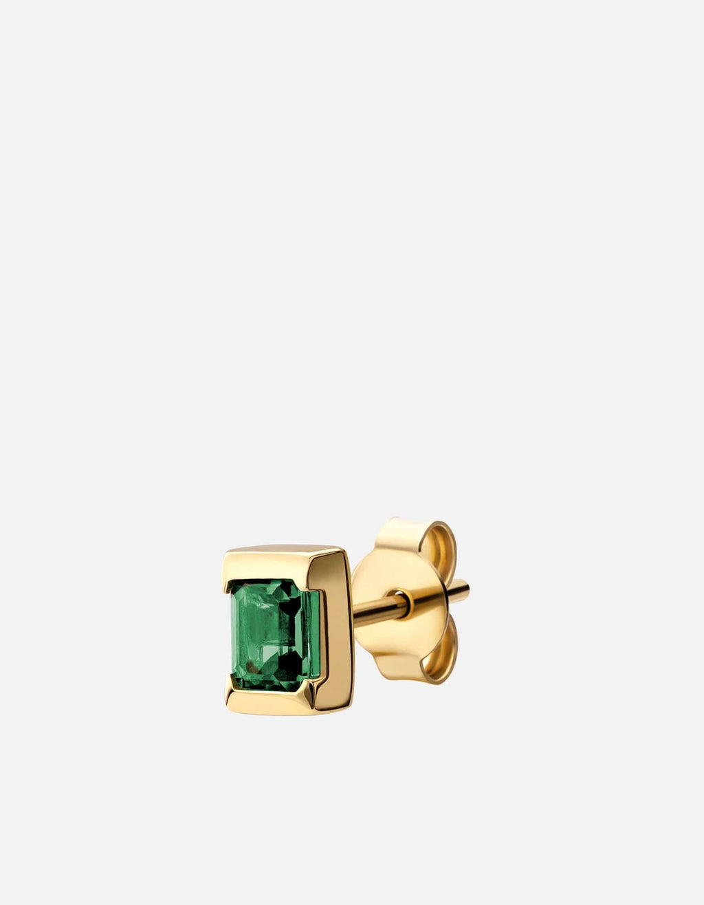 Miansai Earrings Valor Quartz Stud Earring, 14k Gold Green / Single