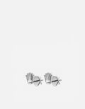 Miansai Earrings Empire Stud Earrings, Sterling Silver Polished Silver / Pair