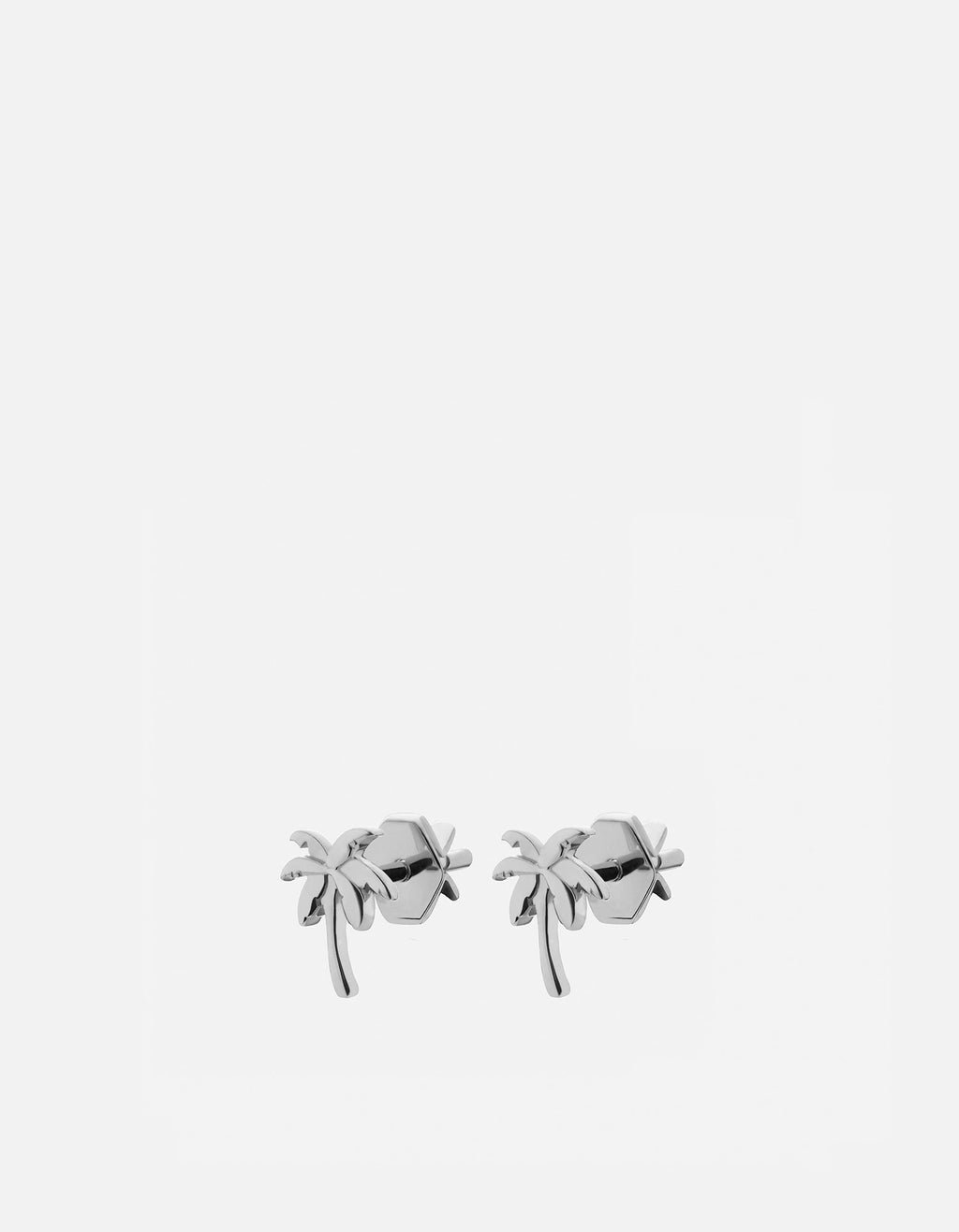 Miansai Earrings Palm Stud Earrings, Sterling Silver Polished Silver / Pair