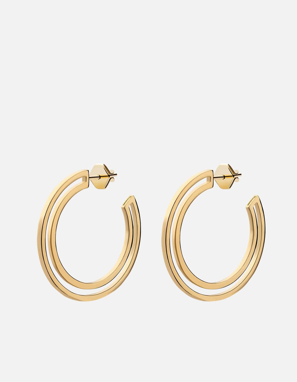 Miansai Earrings Hailee Hoop Earrings, Gold Vermeil Polished Gold / Pair