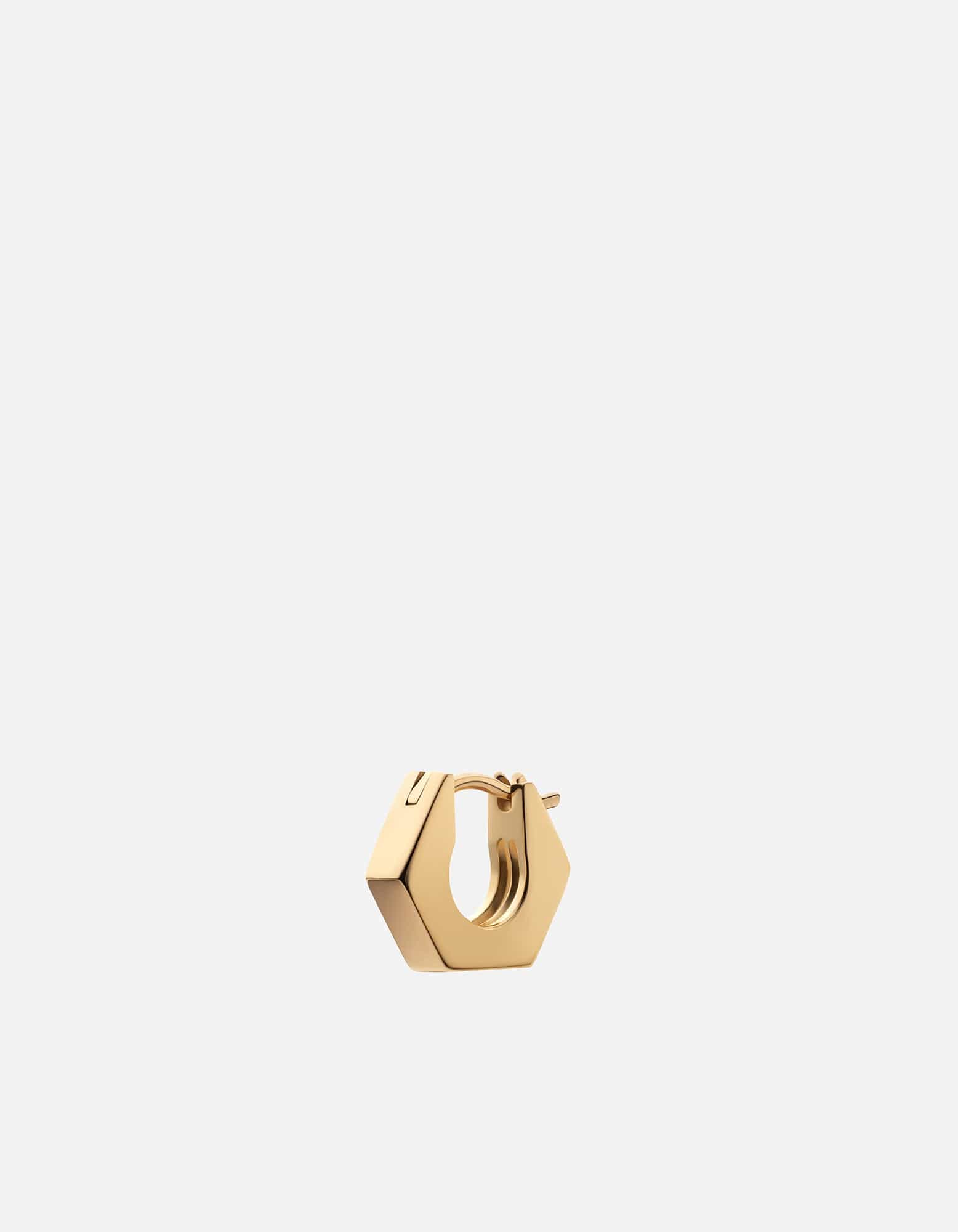Miansai Earrings Utility Huggie Earring, Gold Vermeil Polished Gold / Single