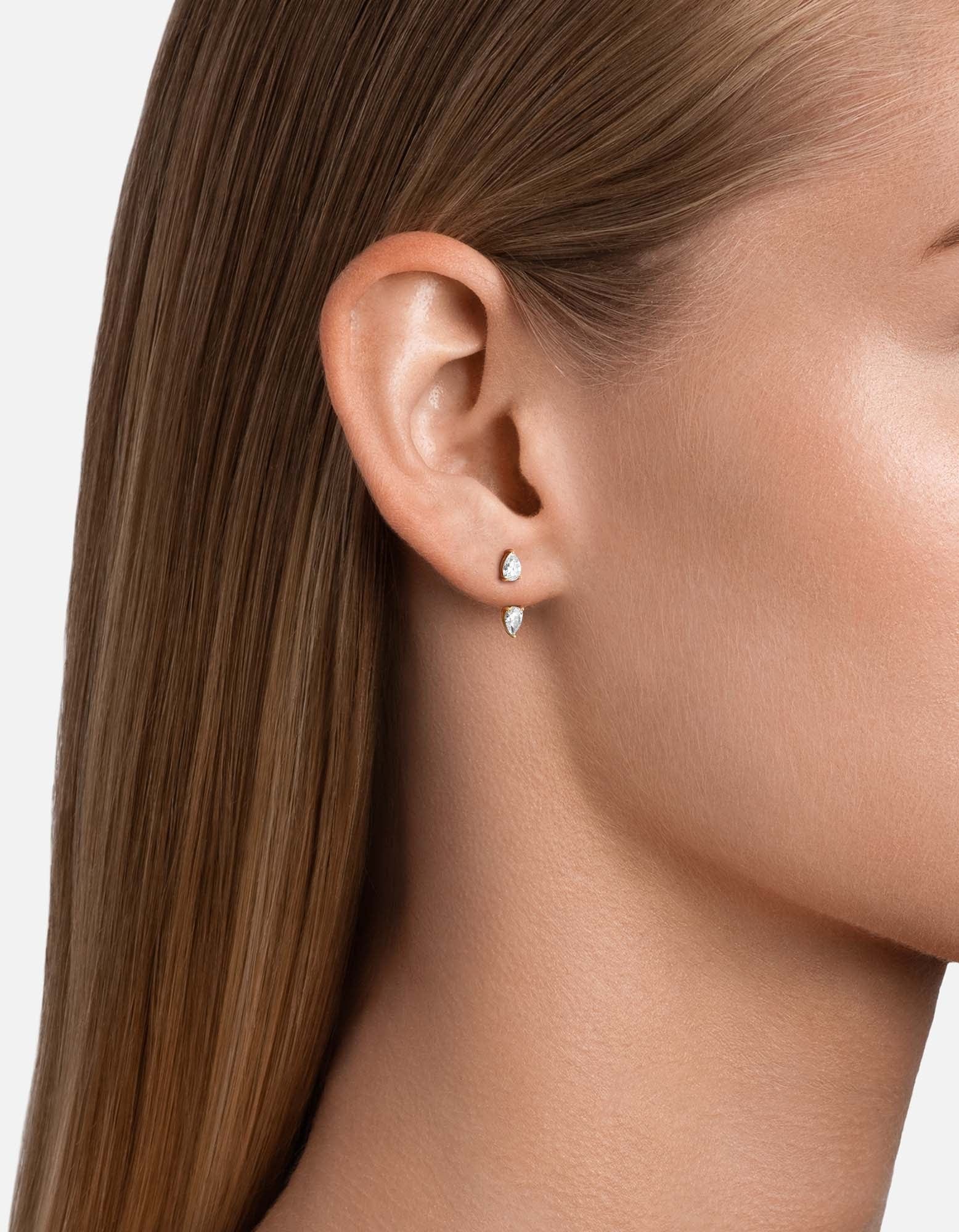 Nalani Ear Jacket, Gold Vermeil w/ Sapphire