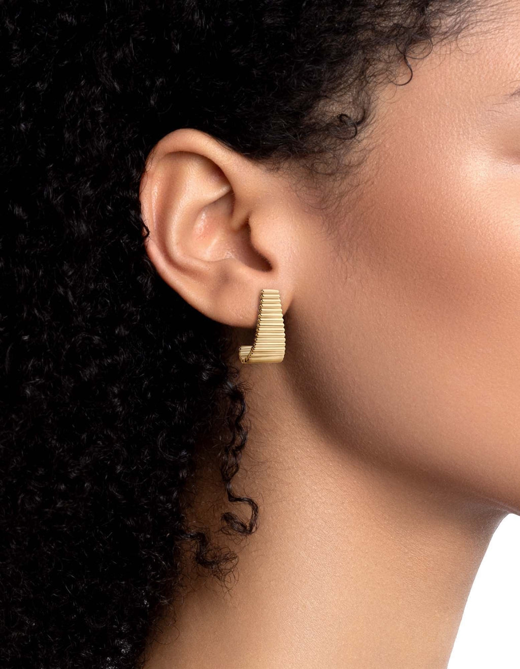 Nia Earrings, Gold Plated