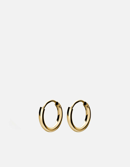 Miansai Earrings Aeri Huggie Earrings, Gold Vermeil Polished Gold / Pair