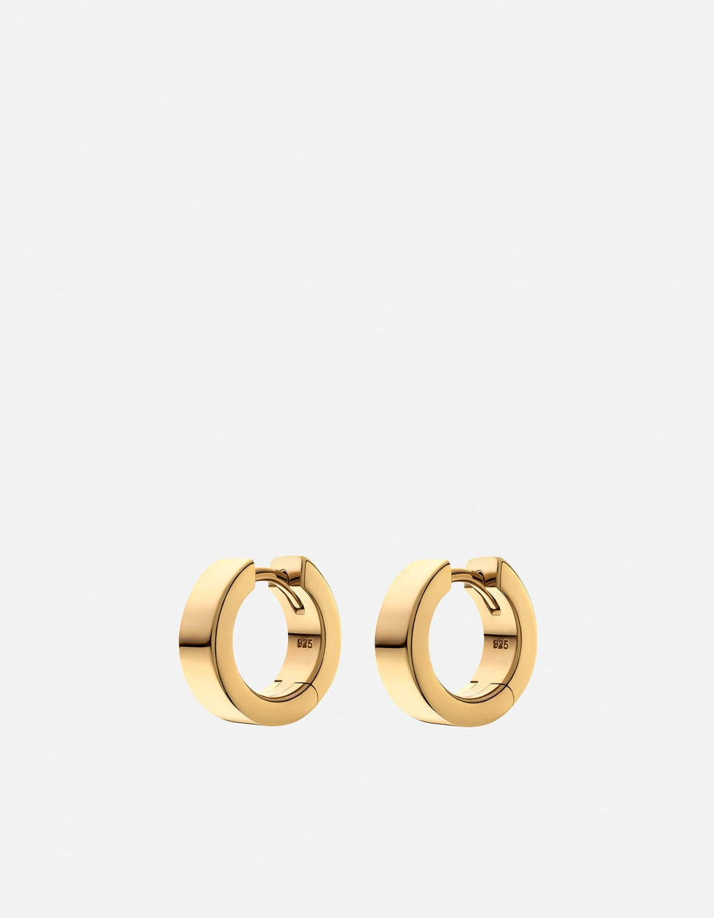 Miansai Earrings 4mm Huggie Earrings, Gold Vermeil Polished Gold / Pair