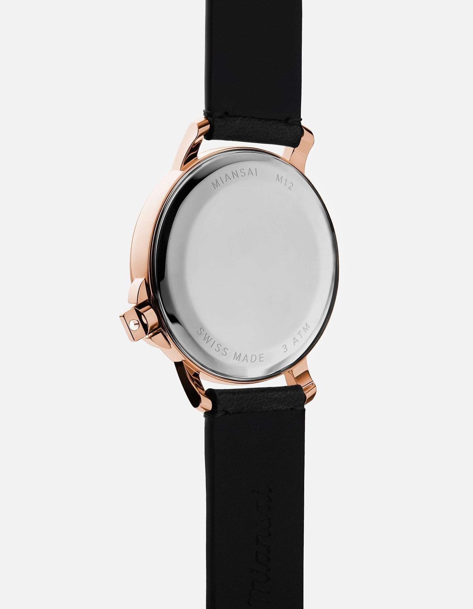 M12 Swiss Rose|White Black Leather