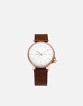 Miansai M12 Swiss M12 Swiss Rose|White Vintage Cognac Leather Vintage Cognac / R / Monogram: No