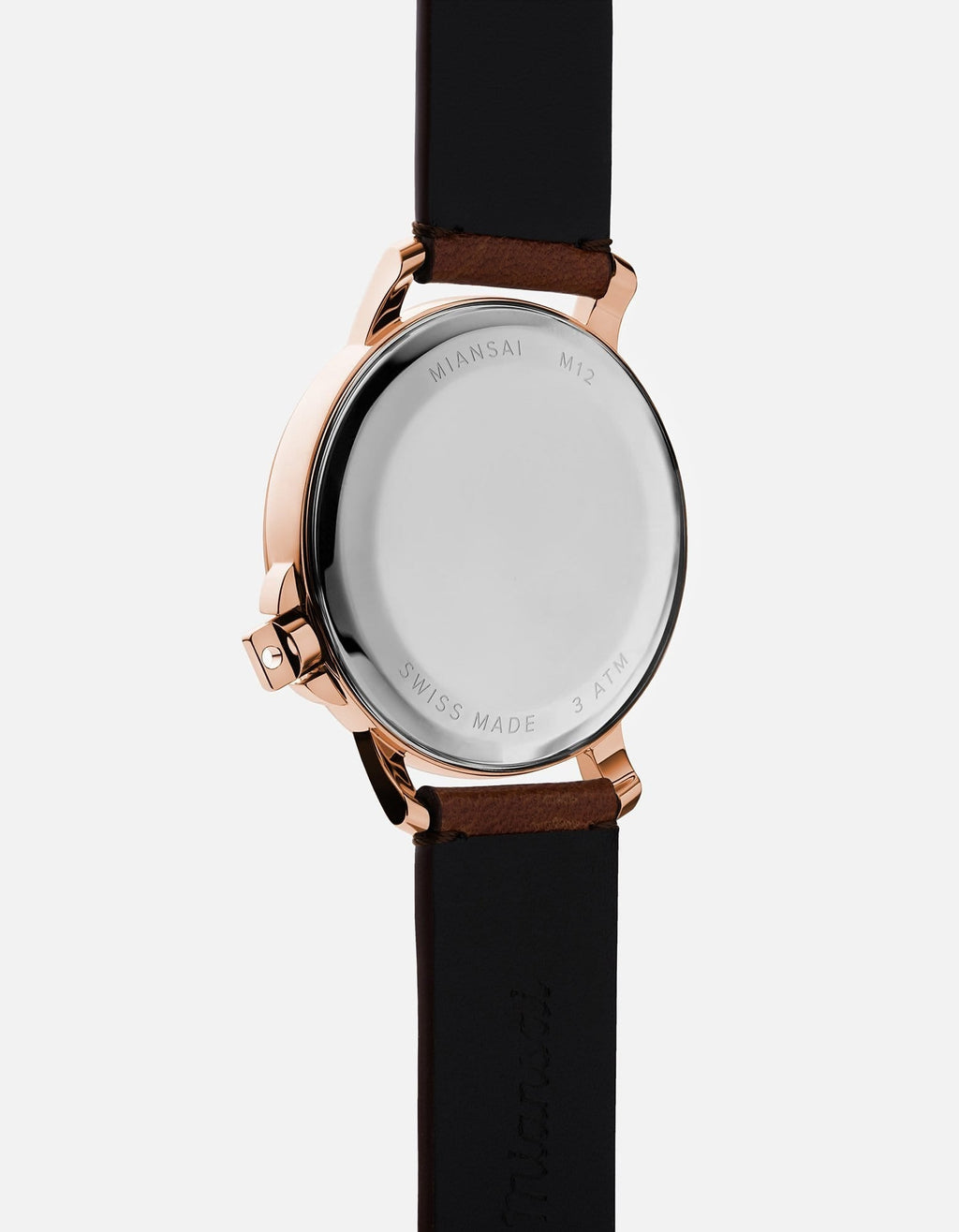 M12 Swiss Rose|White Vintage Cognac Leather