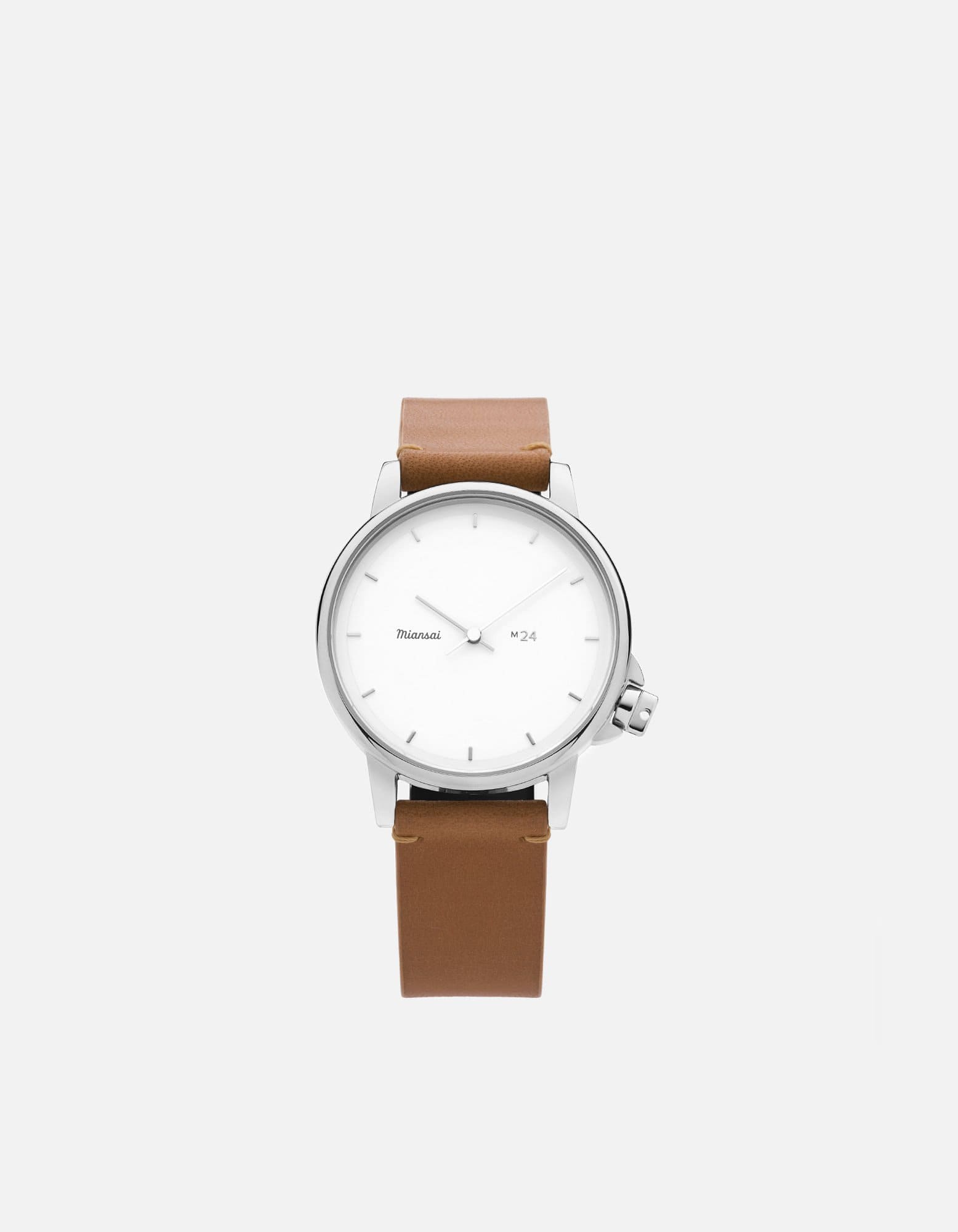 Miansai M24 Japanese M24 II White Tan Leather Tan / R / Monogram: No