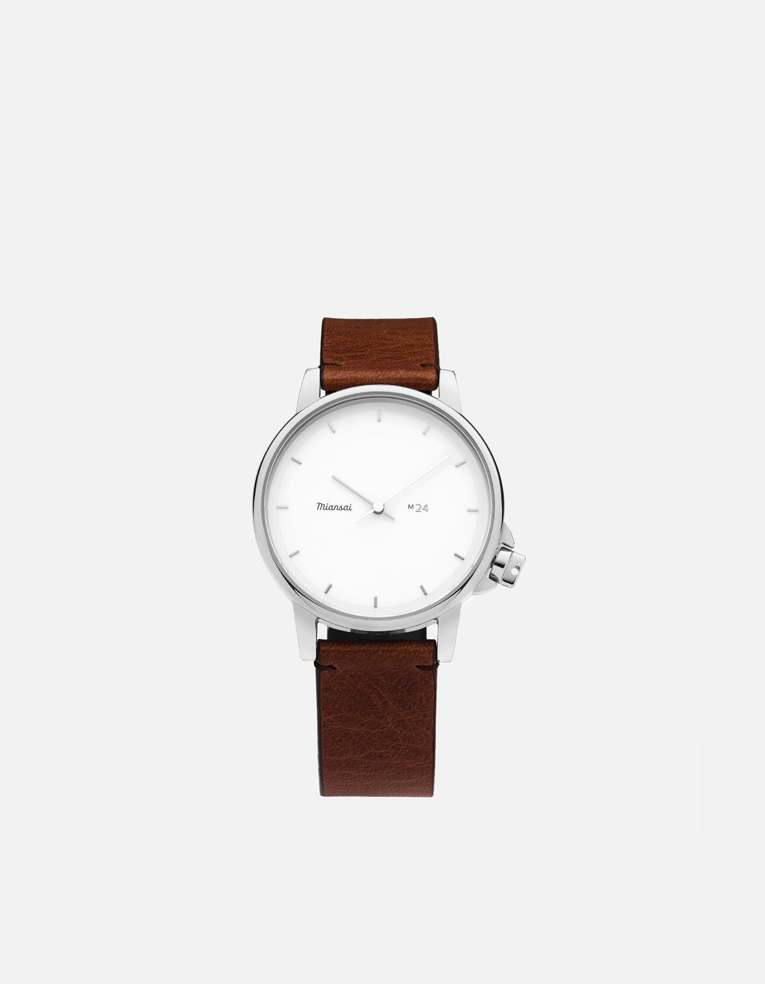 Miansai M24 Japanese M24 II White Vintage Cognac Leather Vintage Cognac / R / Monogram: No