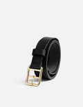 Miansai Belts Skinny Belt, Black Leather Black / 30 / Monogram: No