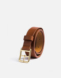 Miansai Belts Skinny Belt, Cognac Leather Cognac / 30 / Monogram: Yes