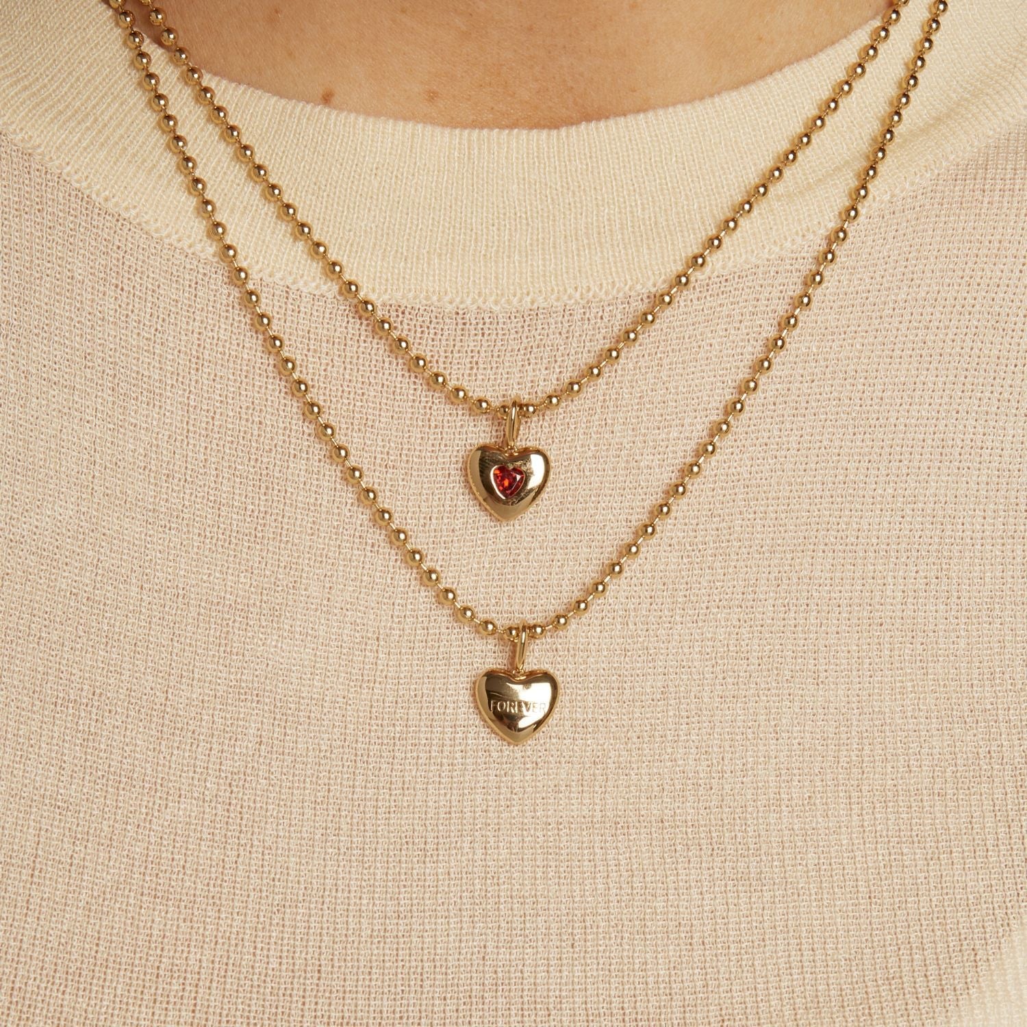 Candy Heart Charm Necklace Bundle