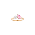 Pearl Toi et Moi Ring - Pink Sapphire