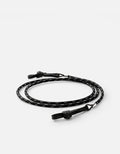 Miansai Sunglasses Nexus Nylon Sunglass Cord, Sterling Silver Asphalt / O/S