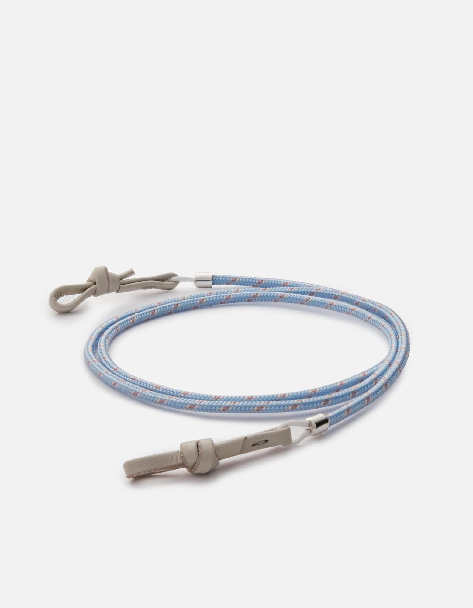 Miansai Sunglasses Nexus Nylon Sunglass Cord, Sterling Silver Sky Blue / O/S
