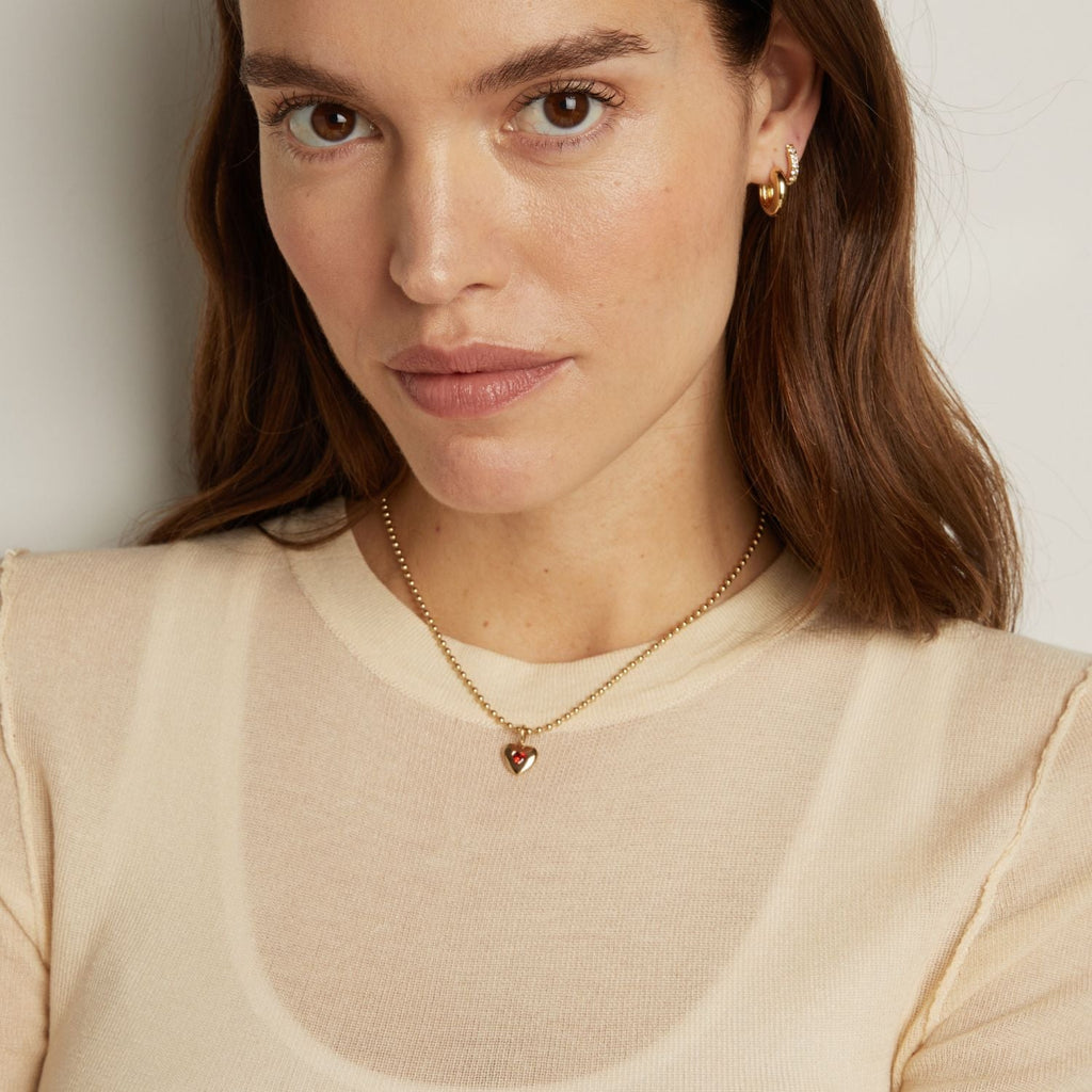 Gold Ball Chain Necklace