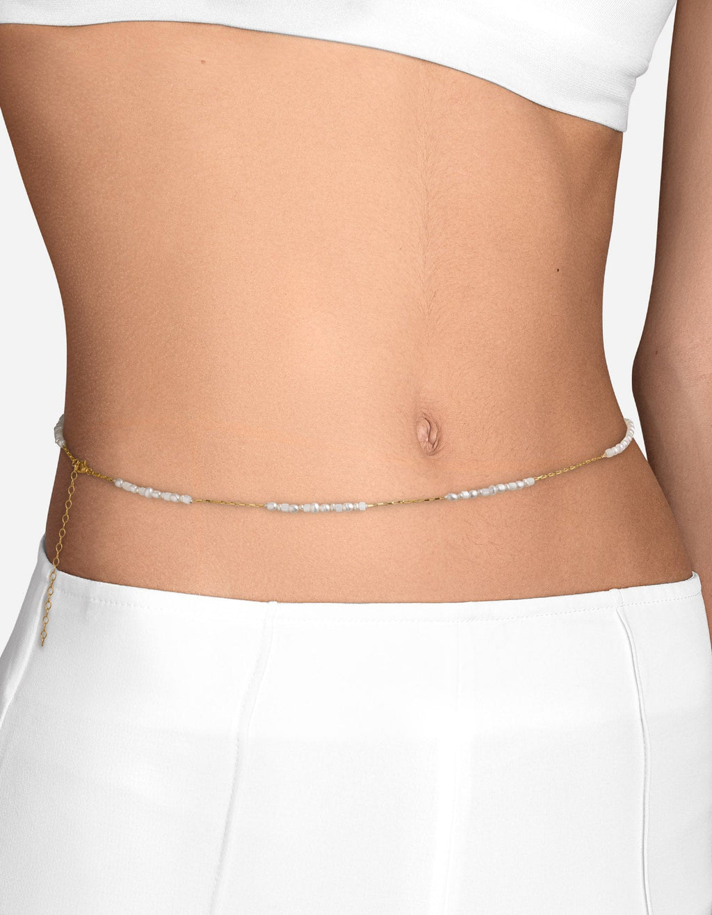 Daija Waist Chain, Gold Vermeil w/Pearls