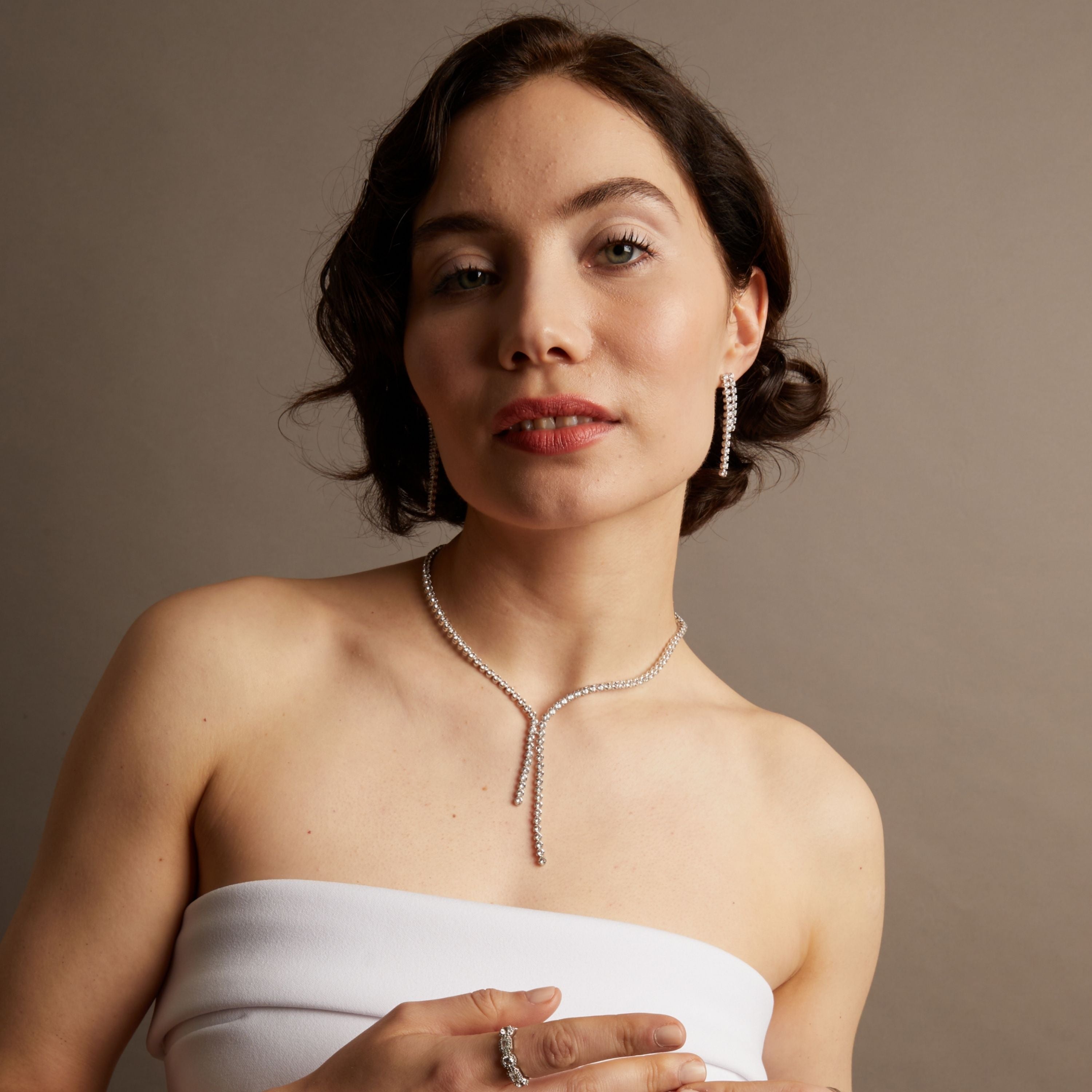 Aurate x Marilyn Monroe: Birth of a Star Tennis Necklace