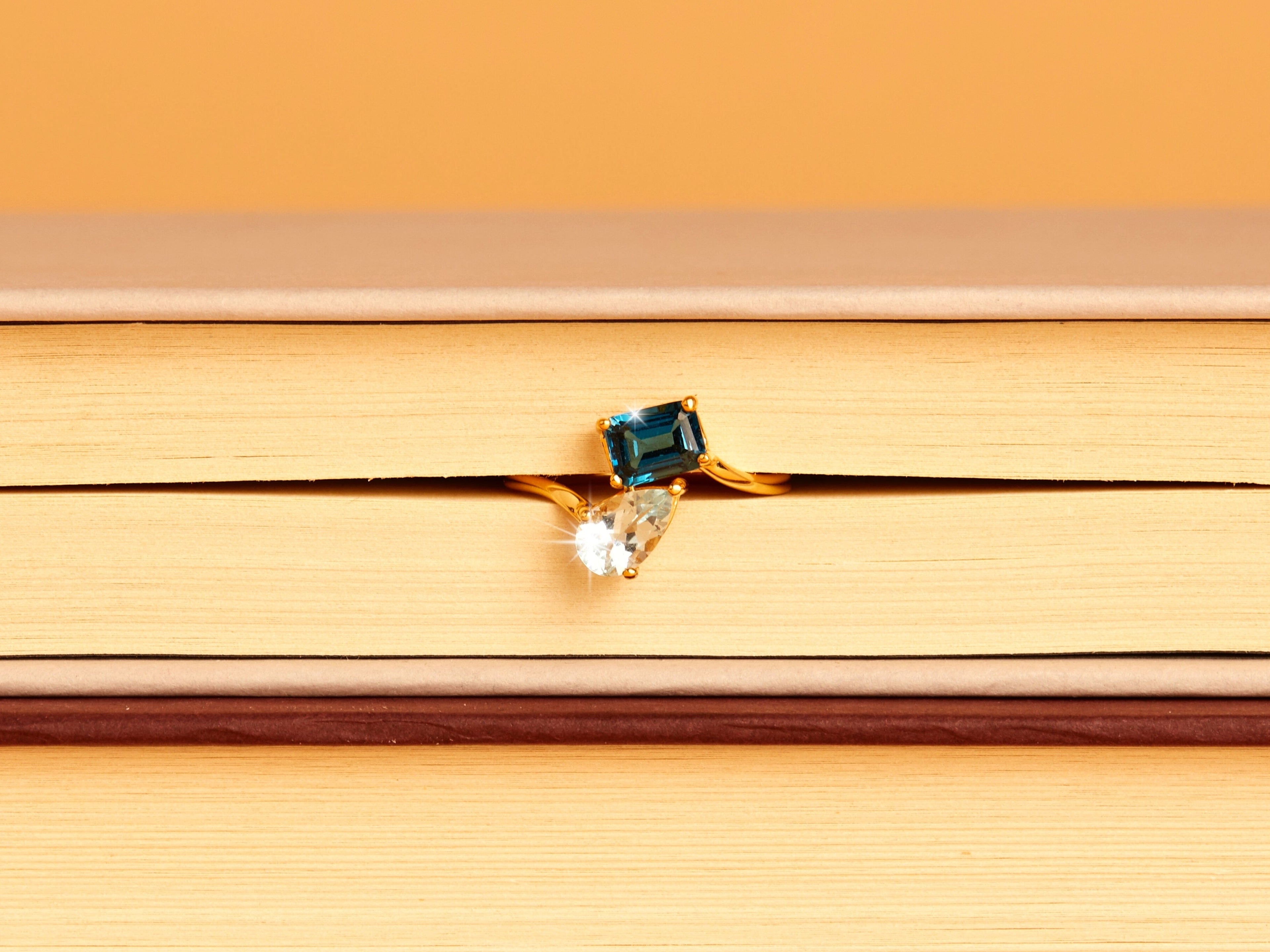 Toi et Moi Gemstone Heirloom Ring