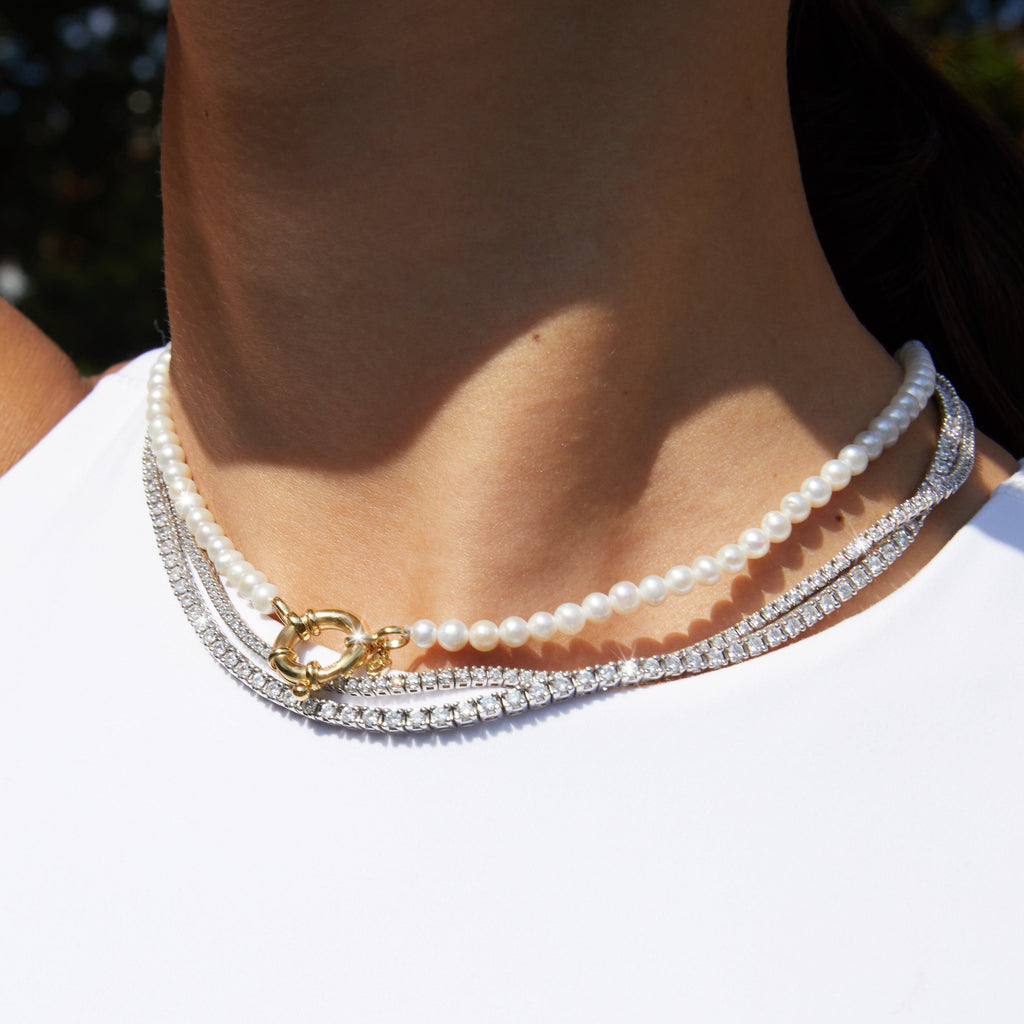 Classic Lab Grown Diamond Tennis Necklace