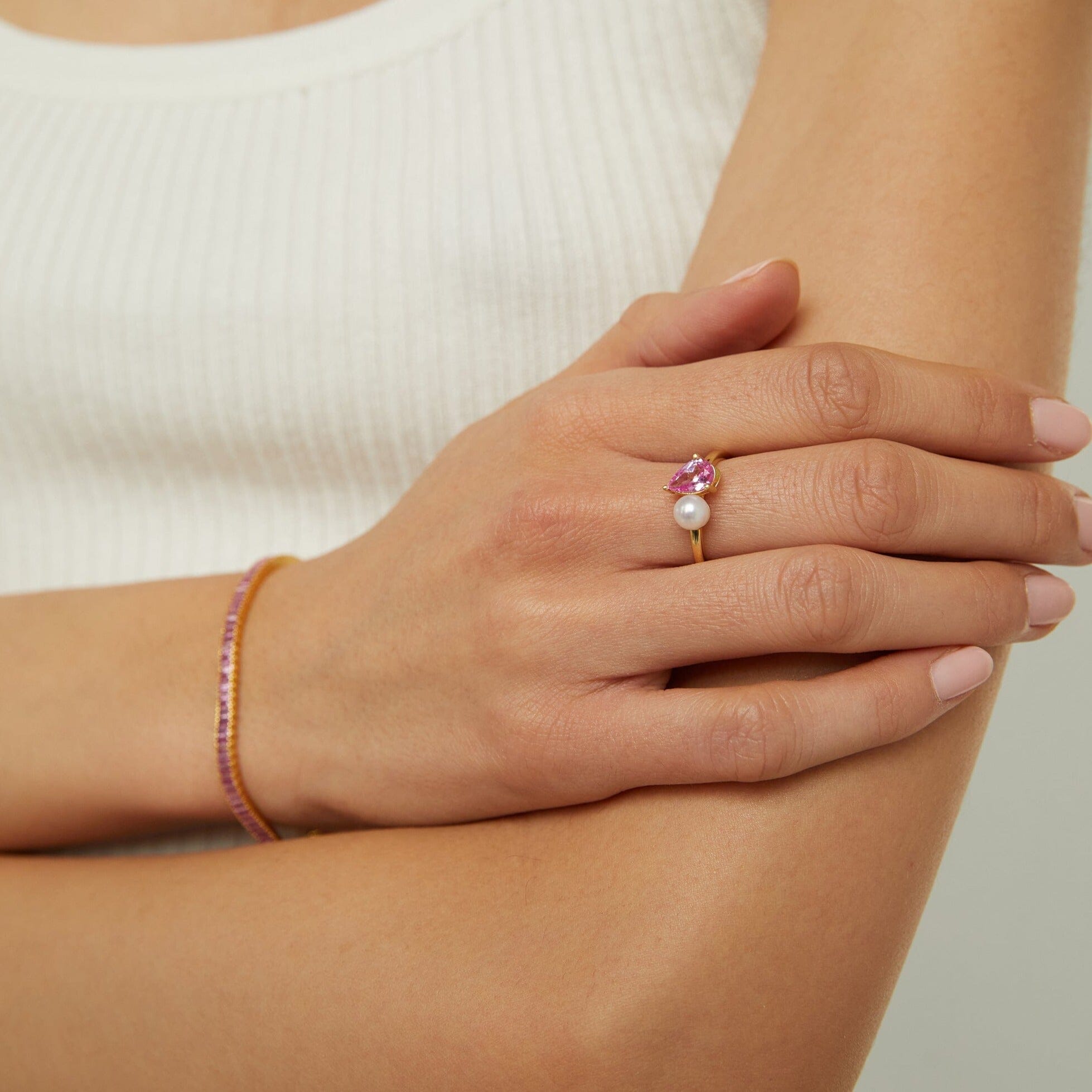 Pearl Toi et Moi Ring