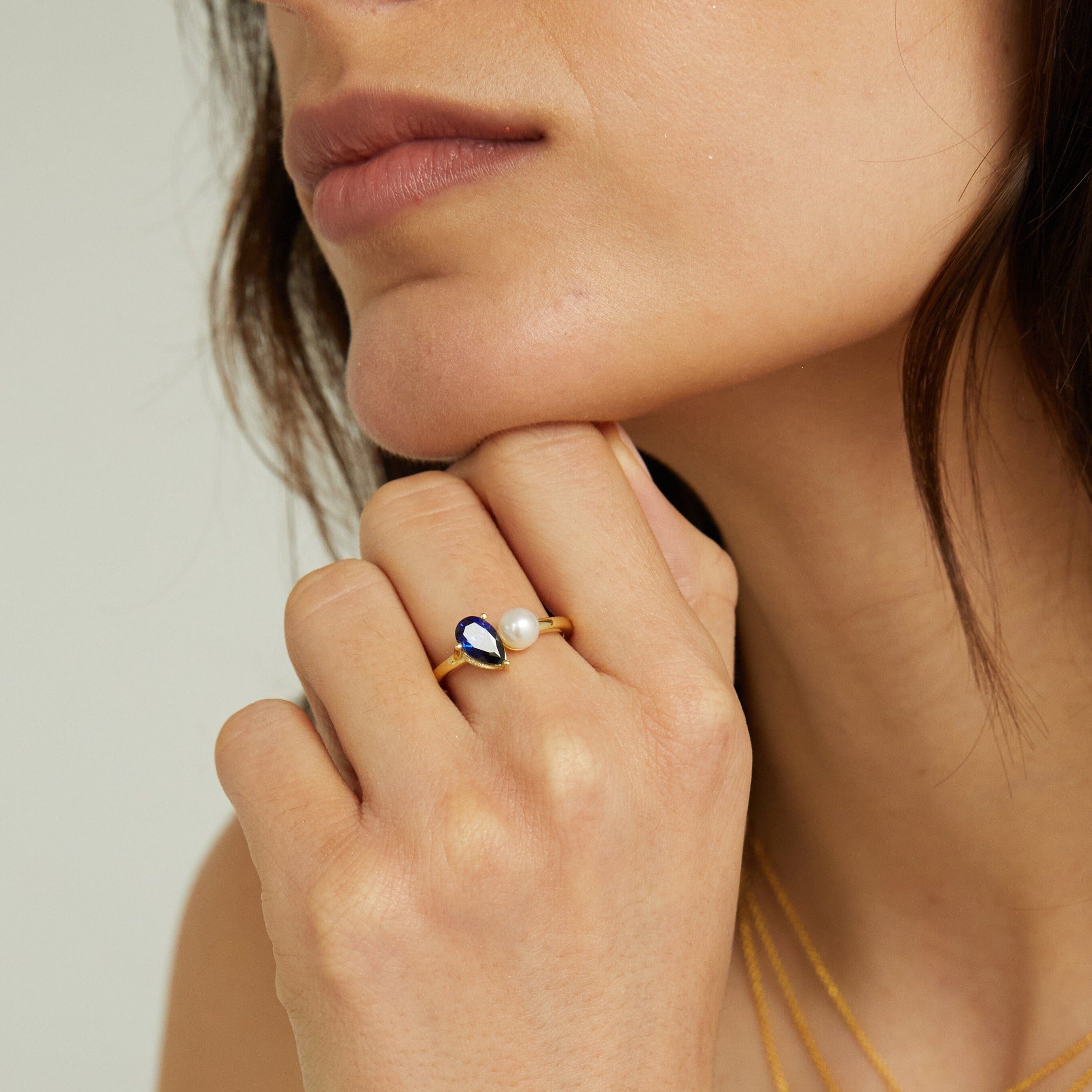 Pearl Toi et Moi Ring