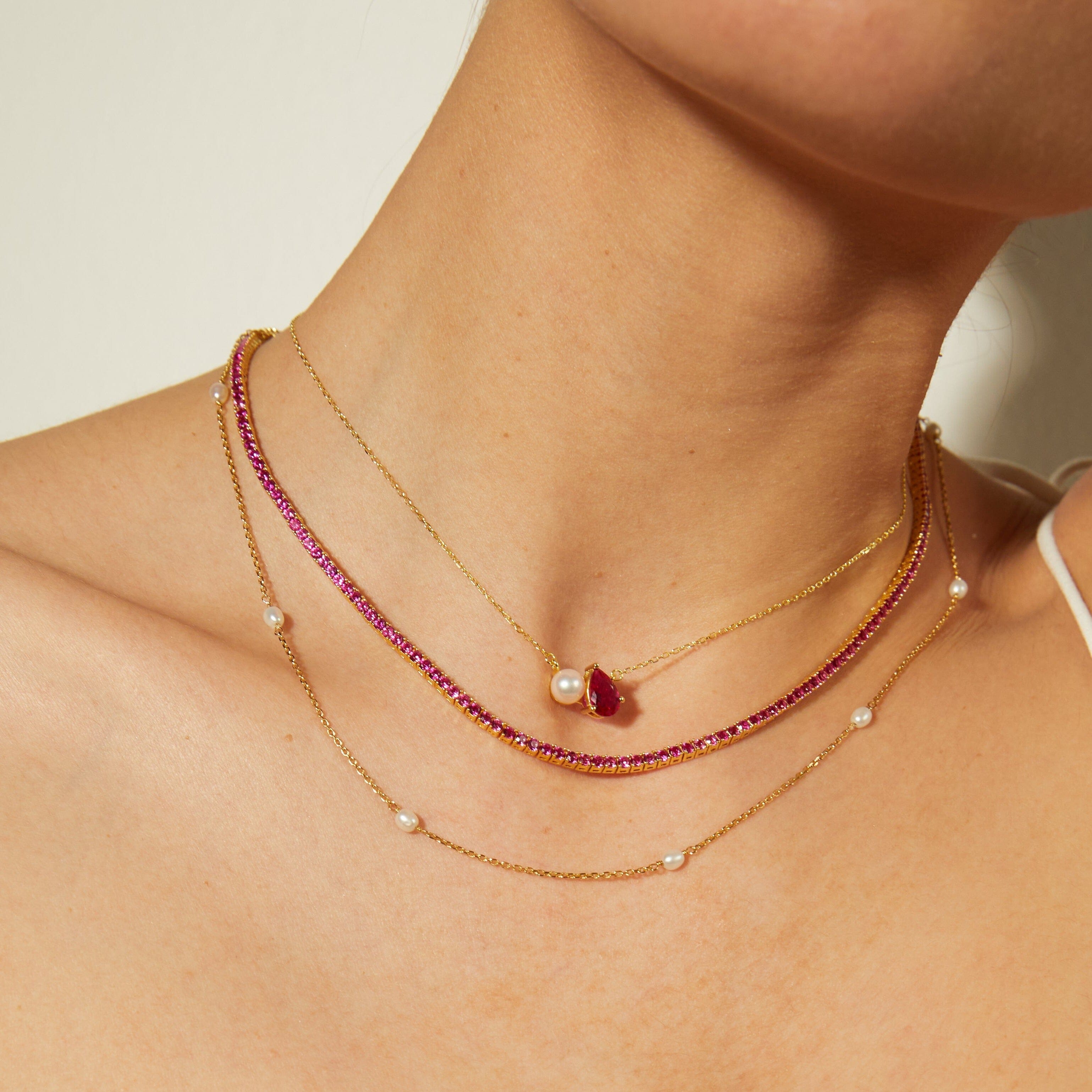 Pearl Toi et Moi Necklace