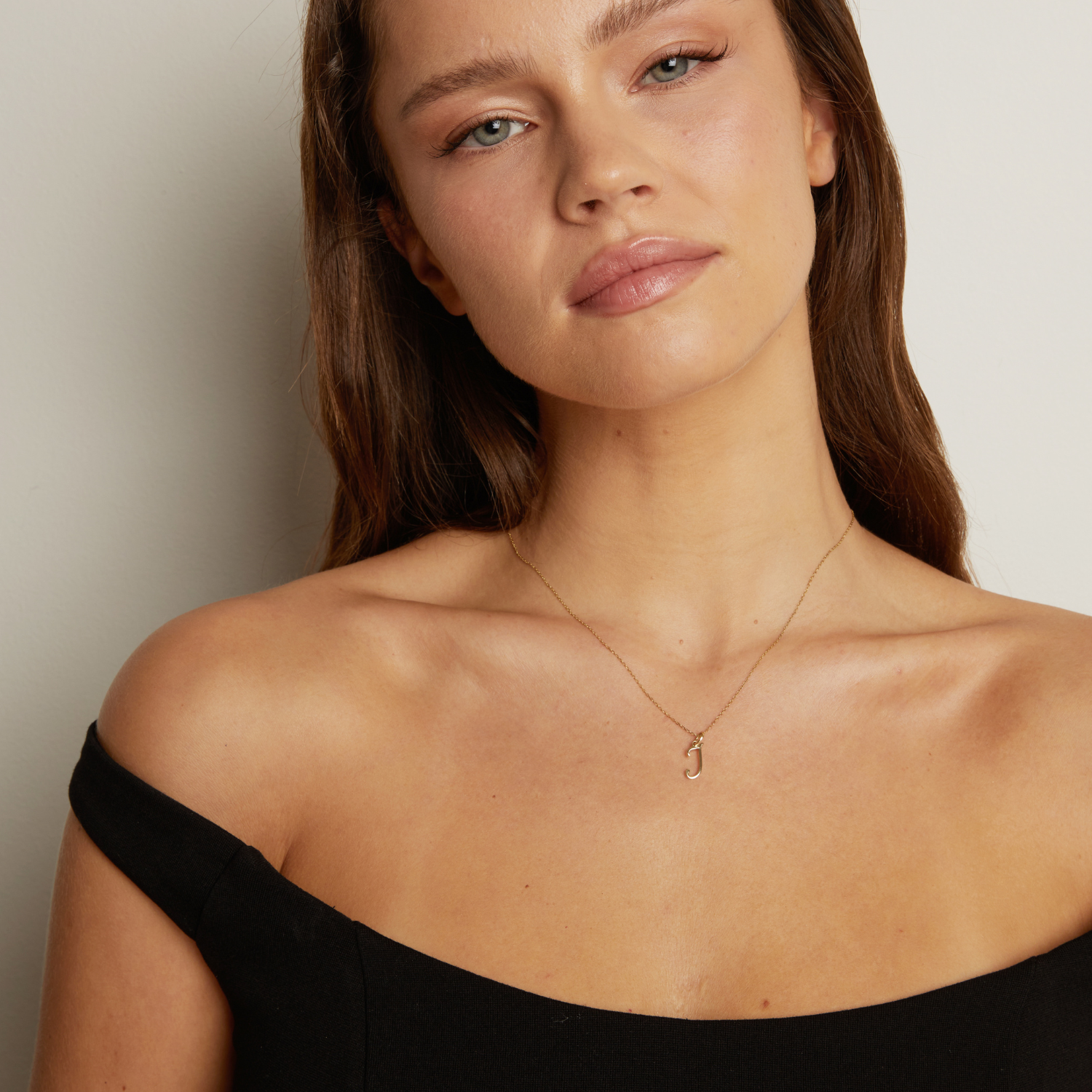 Script Gold Letter Pendant