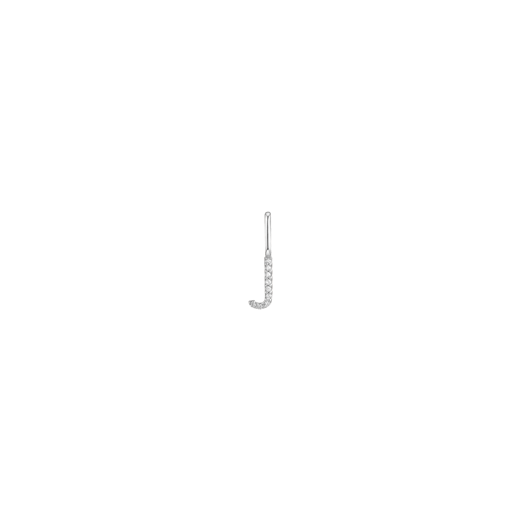 14k 18k White Gold J
