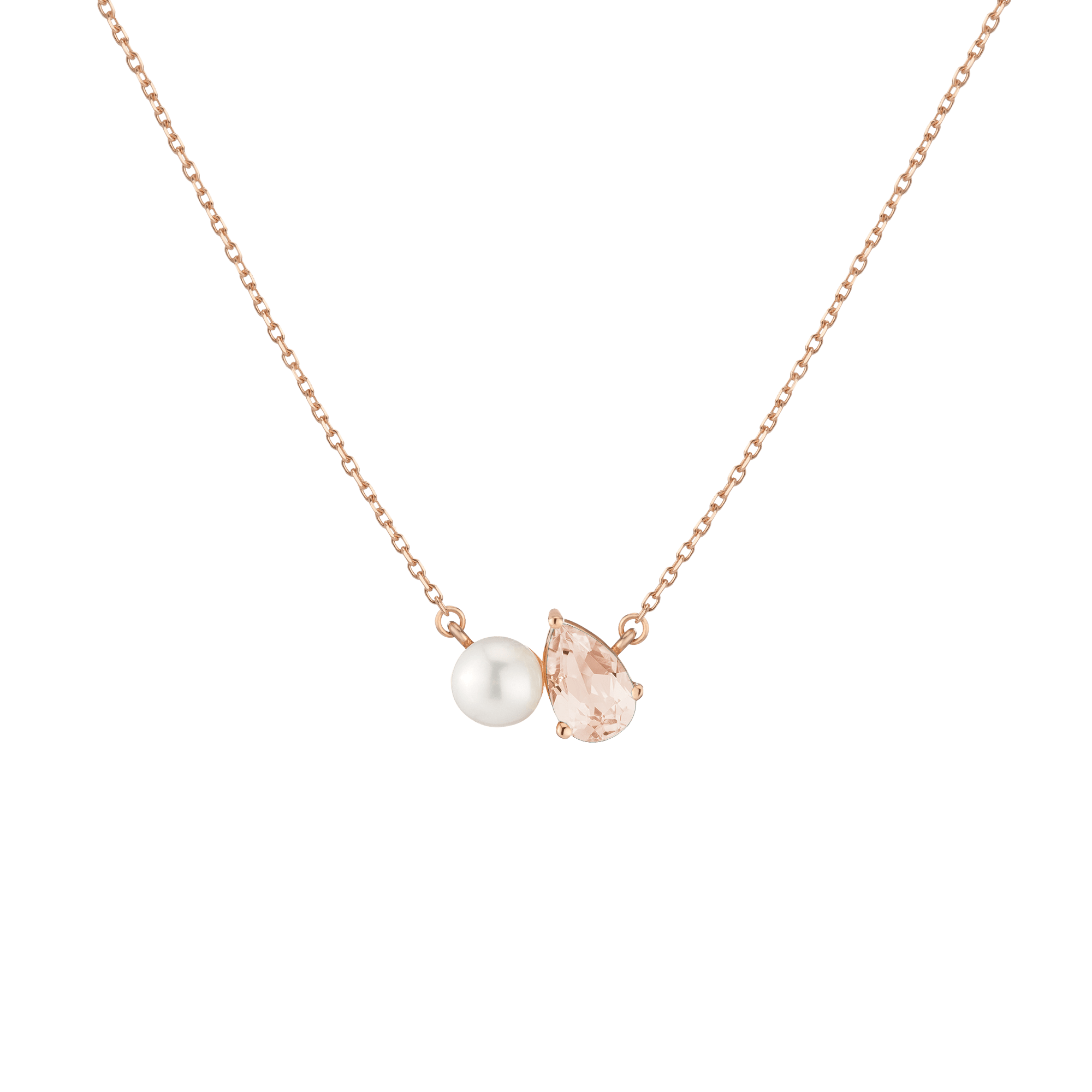 Pearl Toi et Moi Necklace