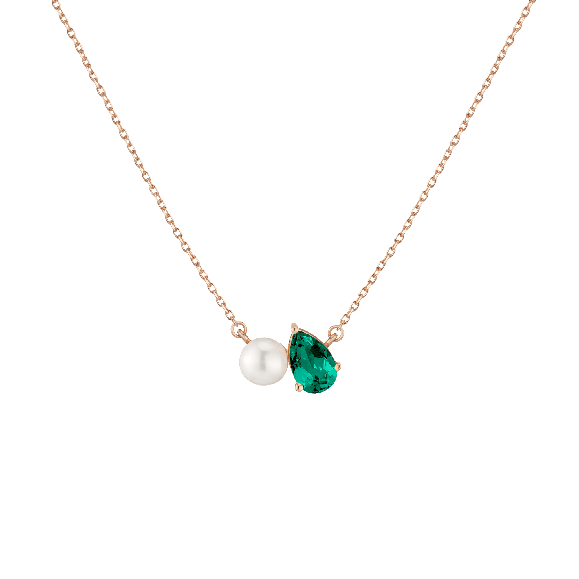 Pearl Toi et Moi Necklace