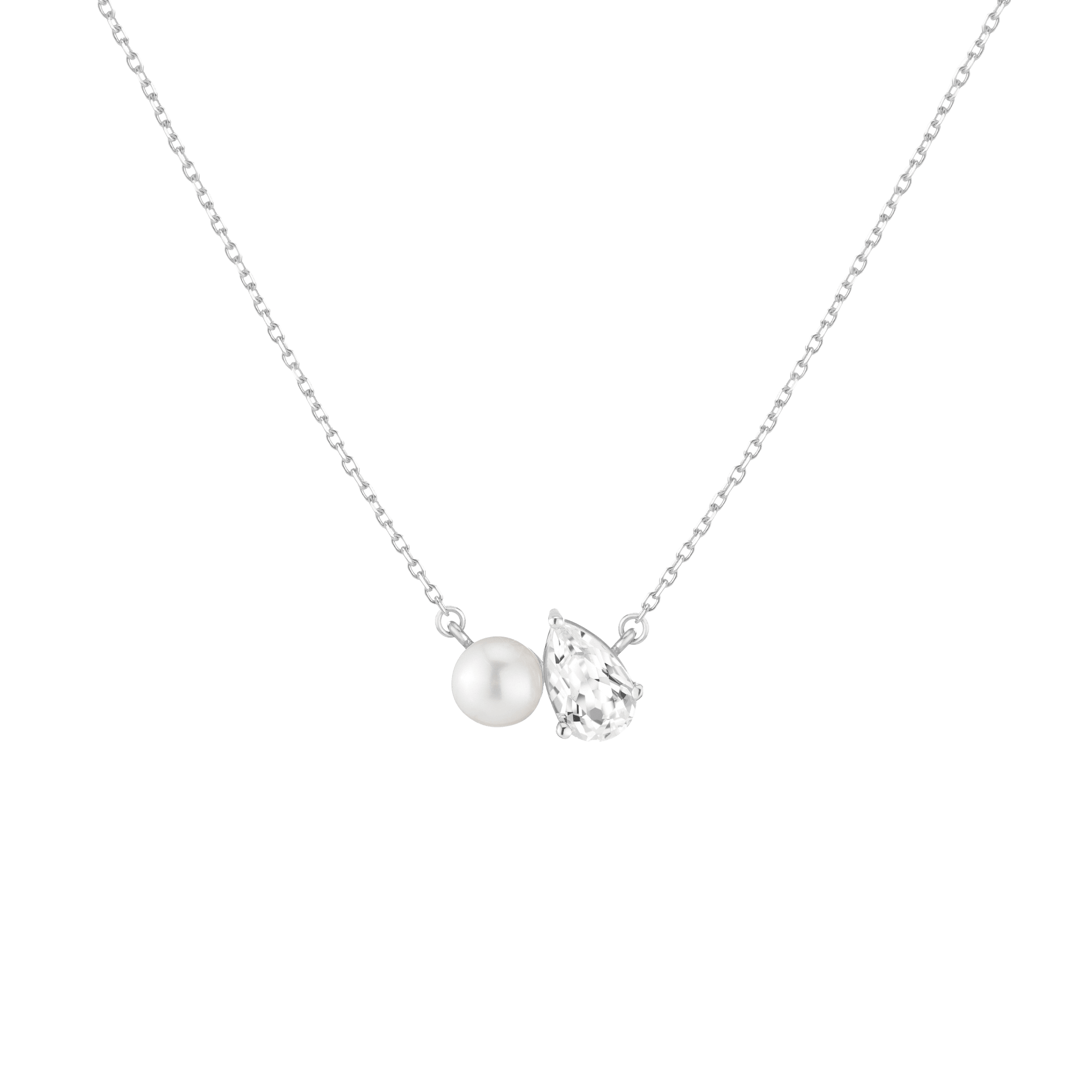 Pearl Toi et Moi Necklace
