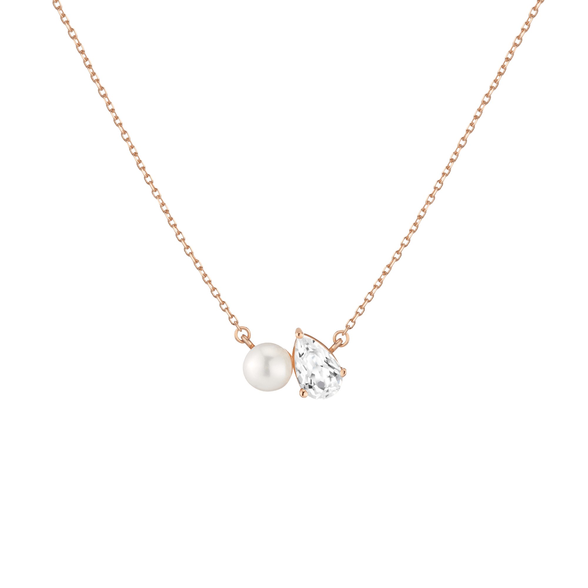 Pearl Toi et Moi Necklace