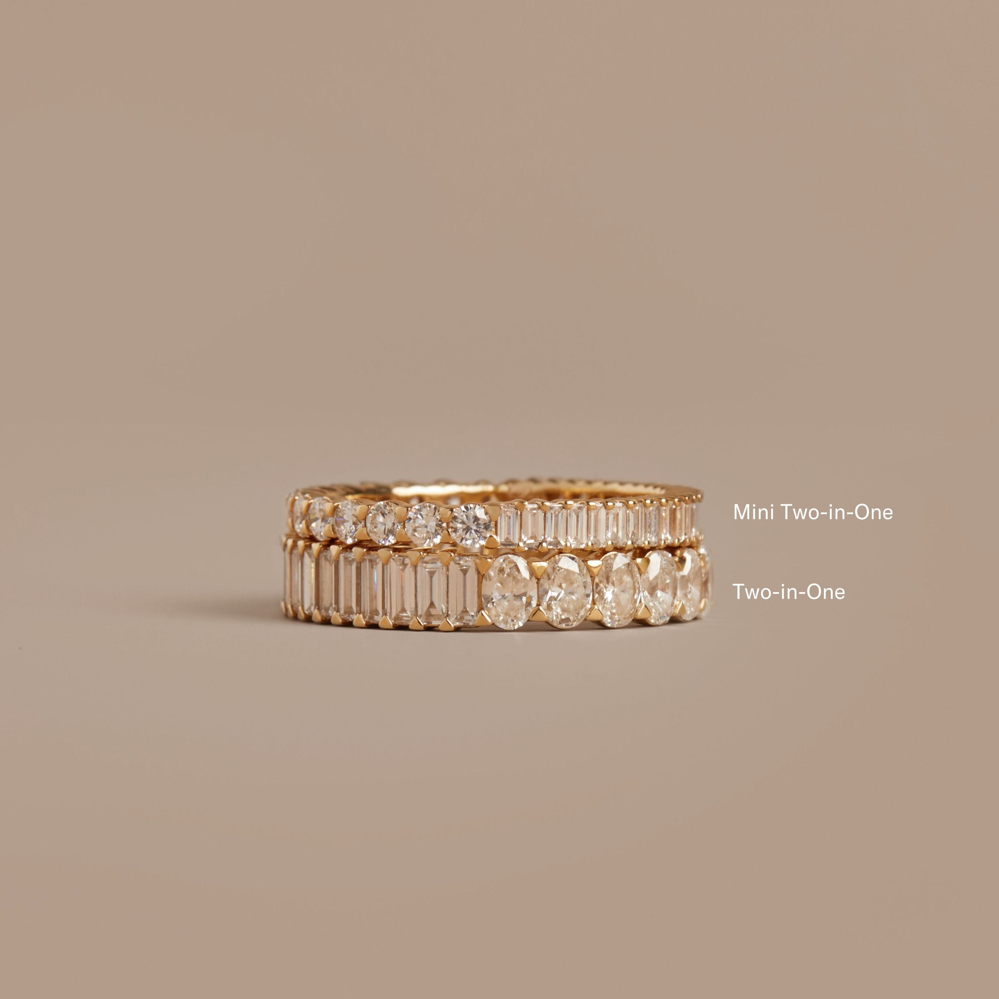 Mini Two-in-One Lab Grown Diamond Eternity Ring